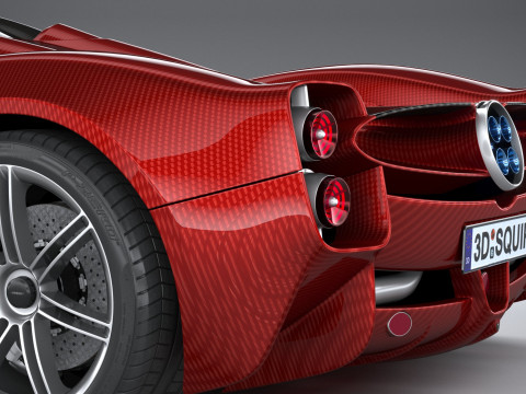 Pagani Utopia Roadster 2025 Model 3D