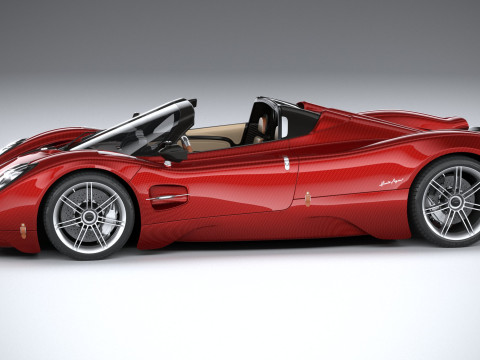 Pagani Utopia Roadster 2025 Model 3D