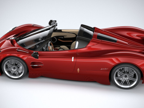 Pagani Utopia Roadster 2025 Model 3D