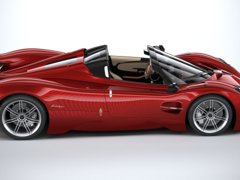 Pagani Utopia Roadster 2025 Model 3D