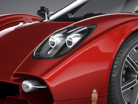 Pagani Utopia Roadster 2025 Model 3D