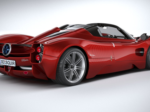 Pagani Utopia Roadster 2025 Model 3D