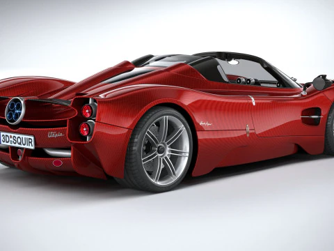 Pagani Utopia Roadster 2025 Modello 3D