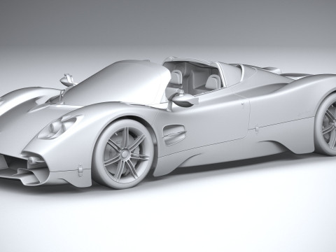 Pagani Utopia Roadster 2025 Model 3D