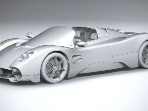 Pagani Utopia Roadster 2025 Modello 3D