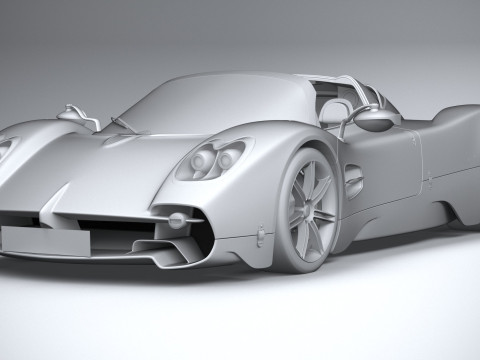 Pagani Utopia Roadster 2025 Model 3D