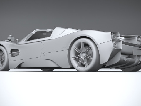 Pagani Utopia Roadster 2025 Model 3D