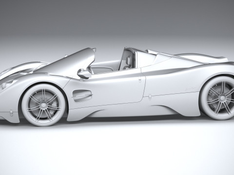 Pagani Utopia Roadster 2025 Model 3D
