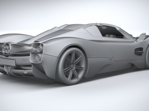 Pagani Utopia Roadster 2025 Model 3D