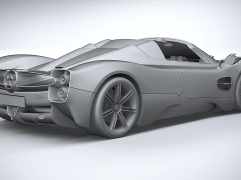 Pagani Utopia Roadster 2025 Modello 3D