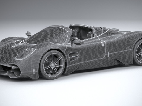 Pagani Utopia Roadster 2025 Model 3D