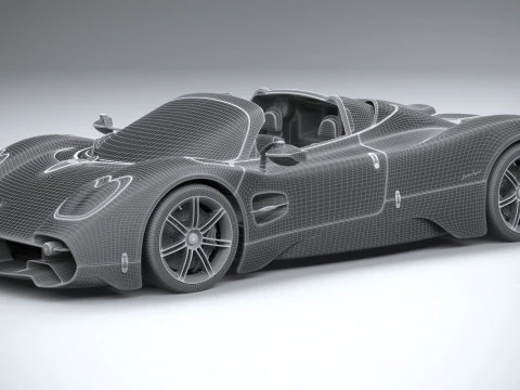 Pagani Utopia Roadster 2025 Modello 3D