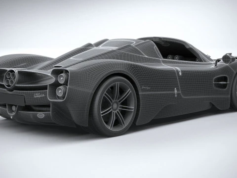 Pagani Utopia Roadster 2025 Modello 3D