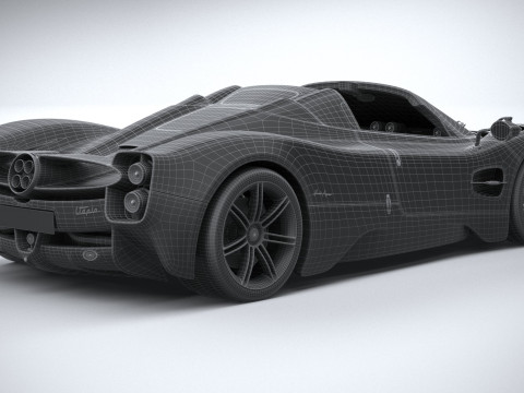 Pagani Utopia Roadster 2025 Model 3D