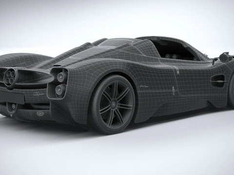 Pagani Utopia Roadster 2025 Modello 3D