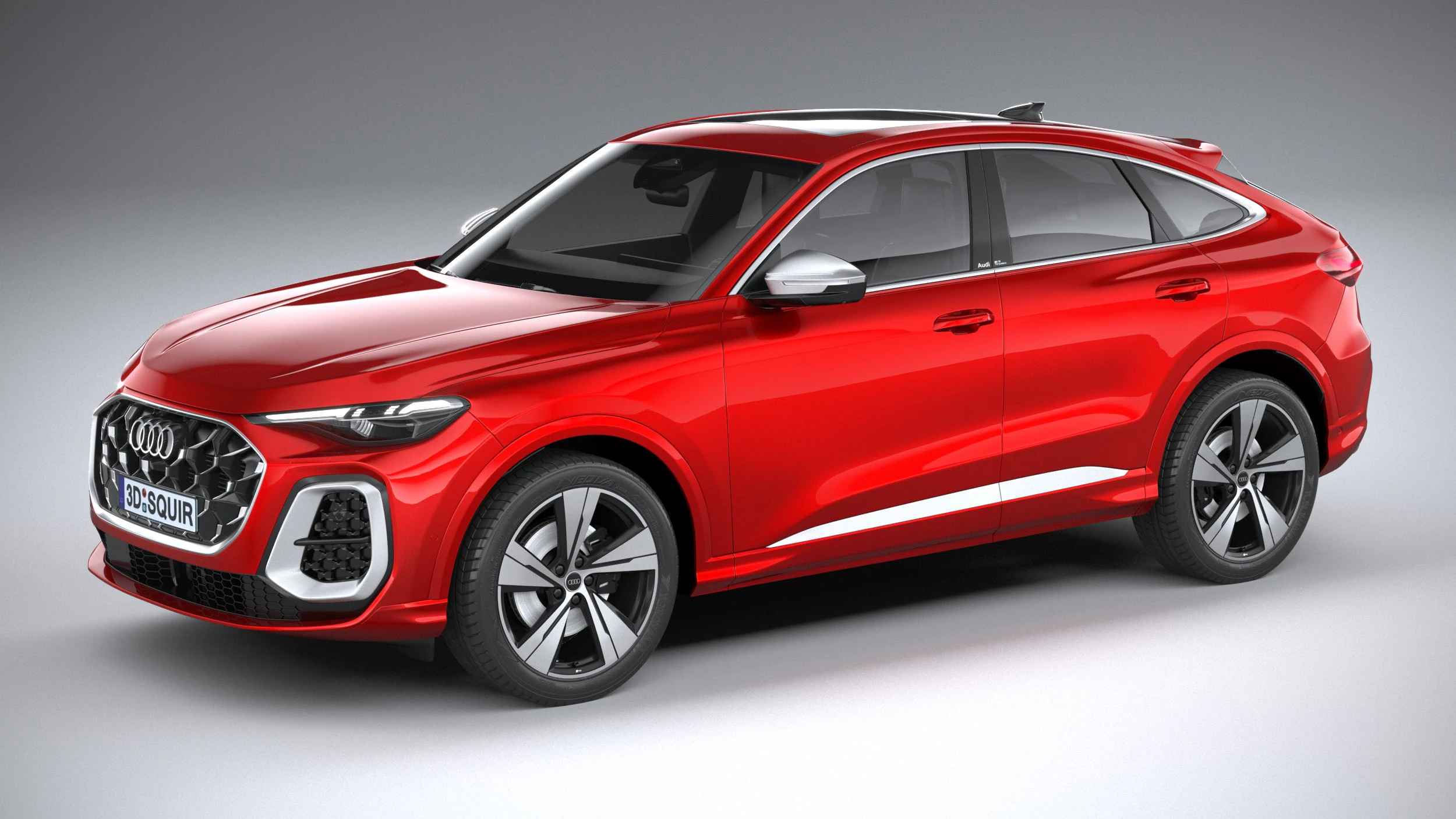 Audi SQ5 Sportback 2025 3D Model .c4d .max .obj .3ds .fbx .stl .blend 