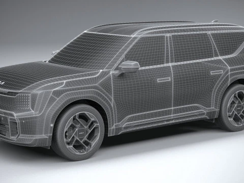KIA EV9 GT 2026 3D Model
