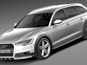 Audi A6 Allroad Quattro 2013 3D Модель