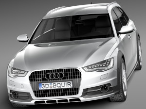 Audi A6 Allroad Quattro 2013 3D Модель