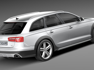 Audi A6 Allroad Quattro 2013 3D Модель