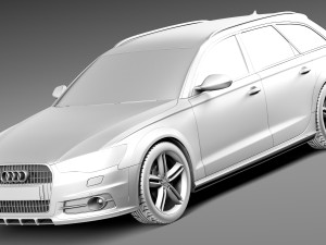Audi A6 Allroad Quattro 2013 3D Модель