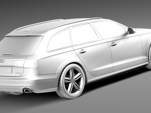 Audi A6 Allroad Quattro 2013 3D Модель