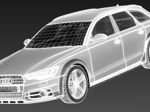 Audi A6 Allroad Quattro 2013 3D Модель