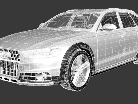 Audi A6 Allroad Quattro 2013 3D मॉडल