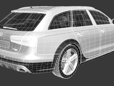 Audi A6 Allroad Quattro 2013 3D मॉडल