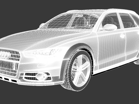 Audi A6 Allroad Quattro 2013 3D मॉडल