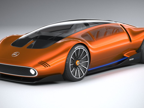 Mercedes-Benz Vision 111 Concept 2023 3D मॉडल
