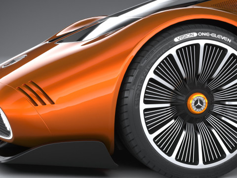 Mercedes-Benz Vision 111 Concept 2023 3D मॉडल
