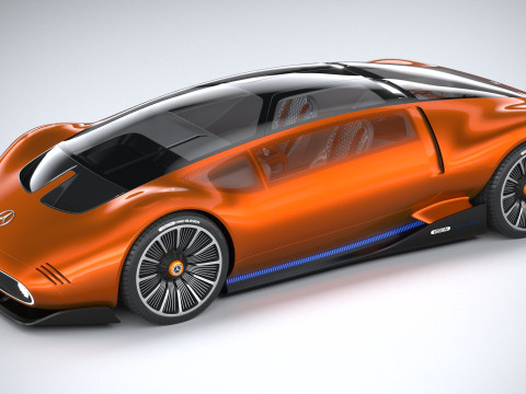 Mercedes-Benz Vision 111 Concept 2023 3D मॉडल