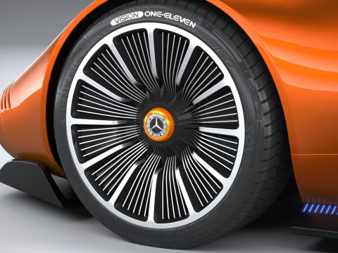 Mercedes-Benz Vision 111 Concept 2023 3D मॉडल