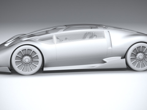 Mercedes-Benz Vision 111 Concept 2023 3D मॉडल