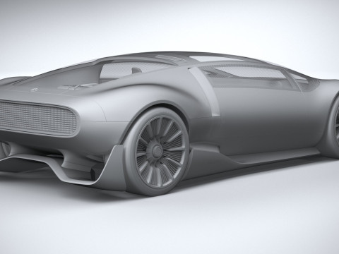 Mercedes-Benz Vision 111 Concept 2023 3D मॉडल