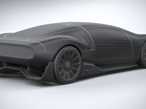 Mercedes-Benz Vision 111 Concept 2023 3D मॉडल