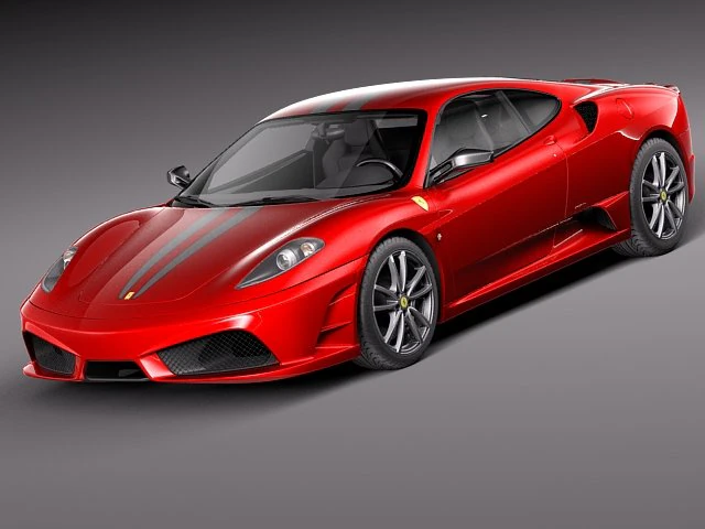 Ferrari F430 Scuderia 3D Model .c4d .max .obj .3ds .fbx .stl .blend