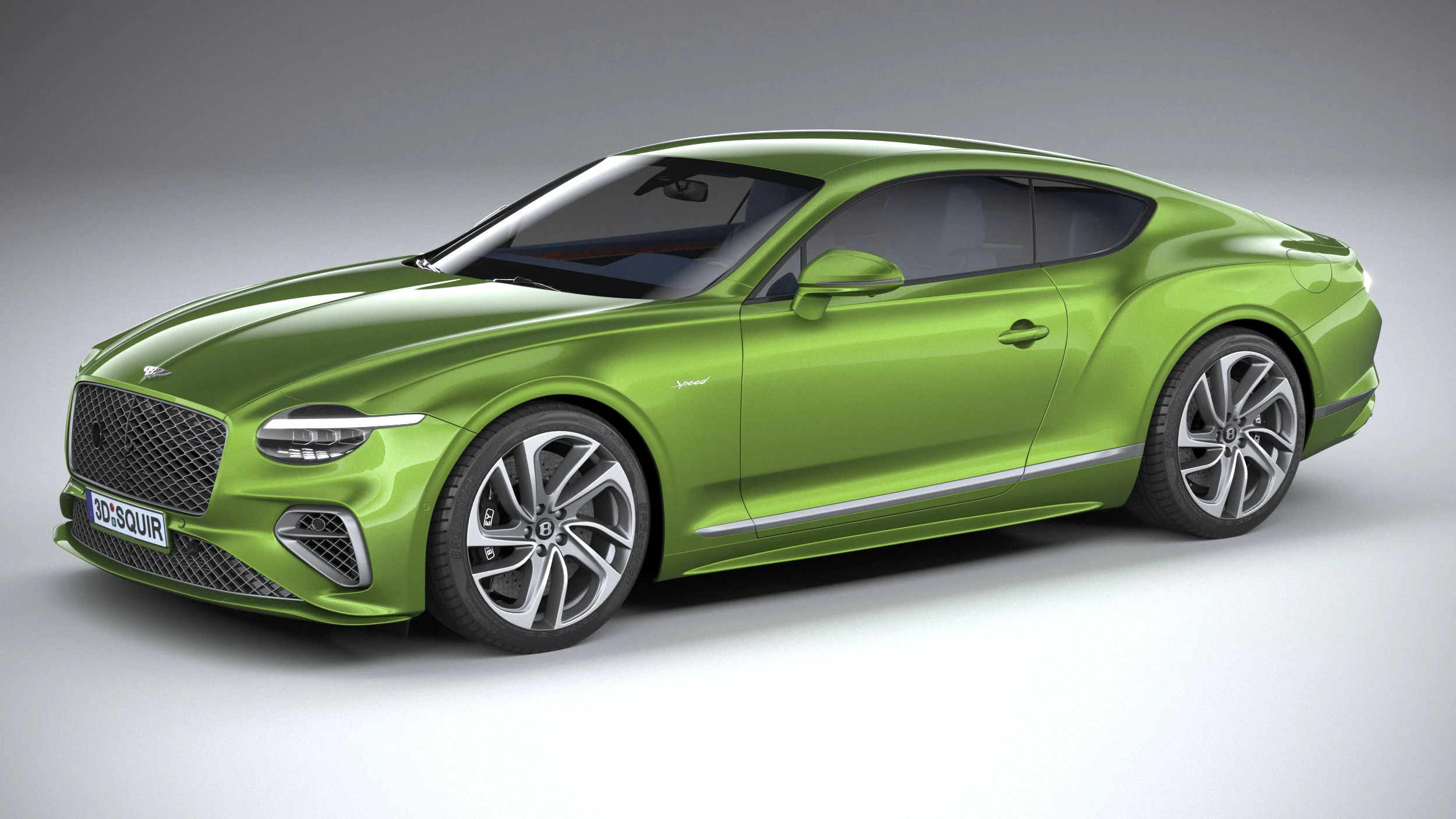 Bentley Continental GT Speed 2025 3D Model .c4d .max .obj .3ds .fbx .stl .blend 