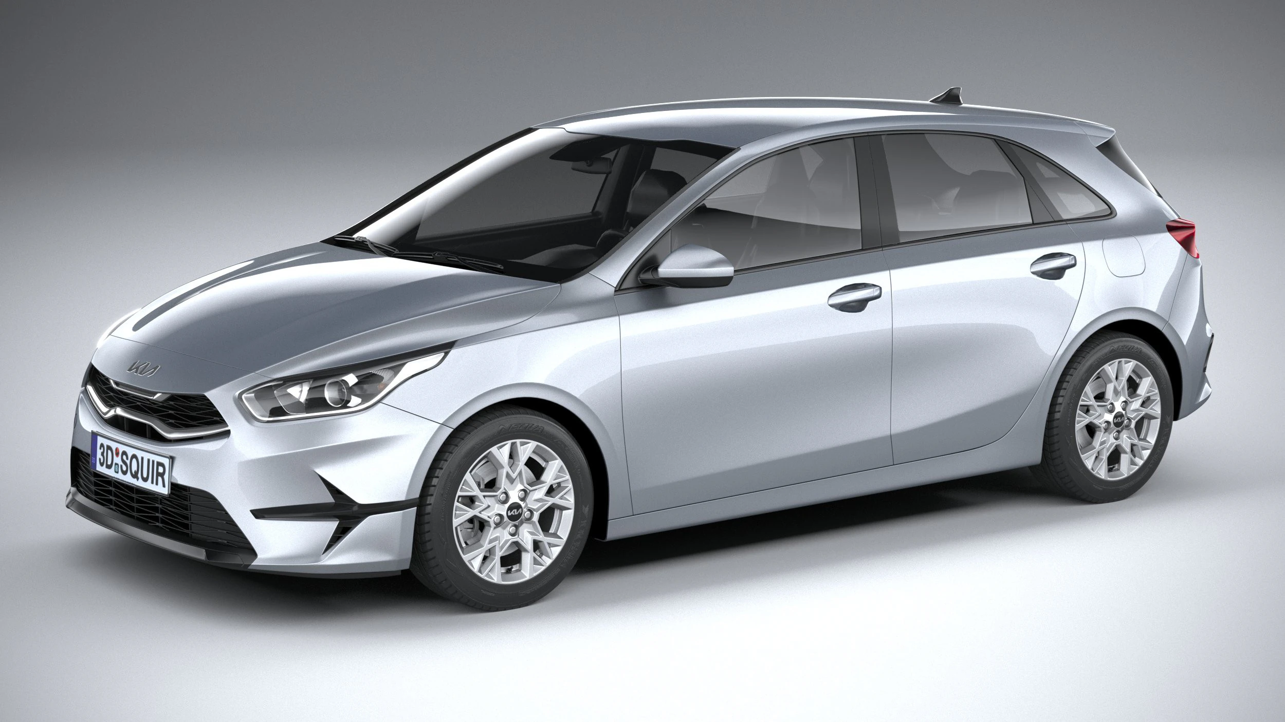Kia Ceed Basic 2025 3D Model .c4d .max .obj .3ds .fbx .stl .blend