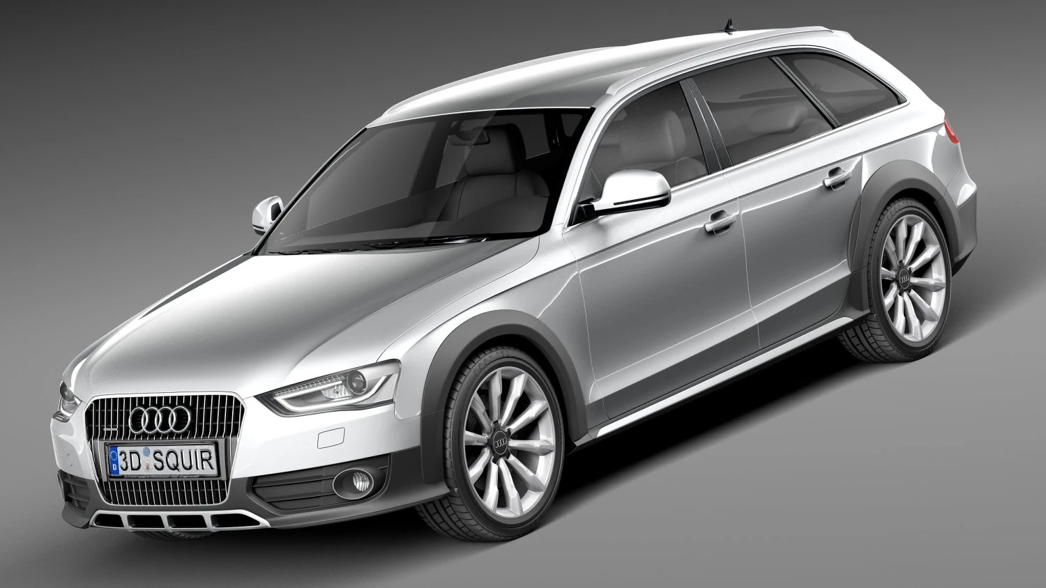 Audi A4 Allroad Quattro 2013 3D Model .c4d .max .obj .3ds .fbx .stl .blend