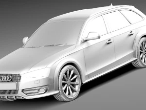 Audi A4 Allroad Quattro 2013 3D Model