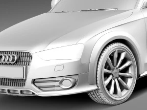 Audi A4 Allroad Quattro 2013 3D Model
