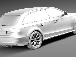 Audi A4 Allroad Quattro 2013 3D Model