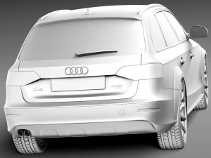 Audi A4 Allroad Quattro 2013 3D Model