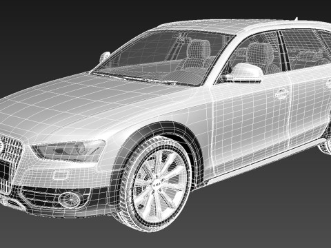 Audi A4 Allroad Quattro 2013 3D Model