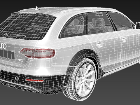 Audi A4 Allroad Quattro 2013 3D Model
