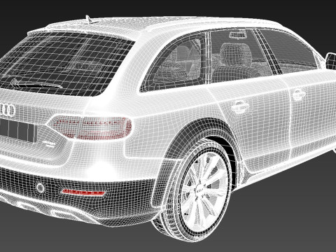 Audi A4 Allroad Quattro 2013 3D Model