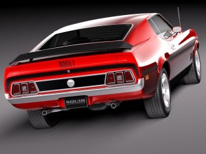 Mustang Mach-1 1971 3D Model