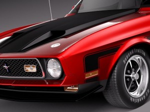 Mustang Mach-1 1971 3D Model
